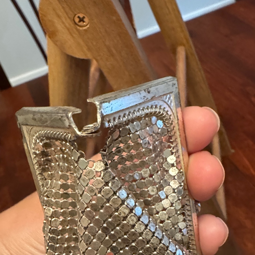 Art Deco Silver Mesh Coin Purse - Picture 6 of 6